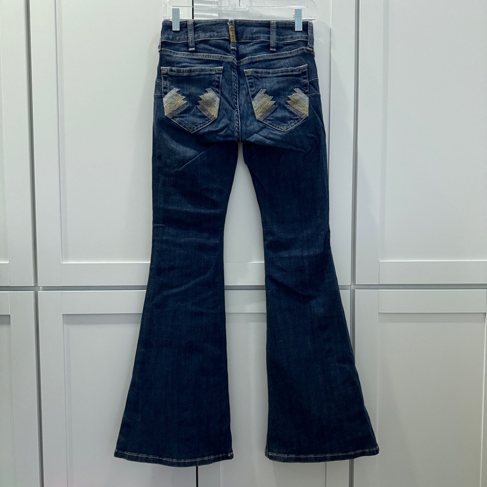 Ariat REAL Denim Perfect Rise Flare Jeans Paulina Florida Boho Western Cowgirl! - Picture 10 of 16